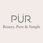 PUR Logo- Beauty, Pure, & Simple on a beige background