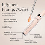 Benefits -Full Coverage, Ceretin Complex, Caffeine, Crease-Free, Hydrating