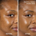 Model Giselle Before and After Shade DG6 