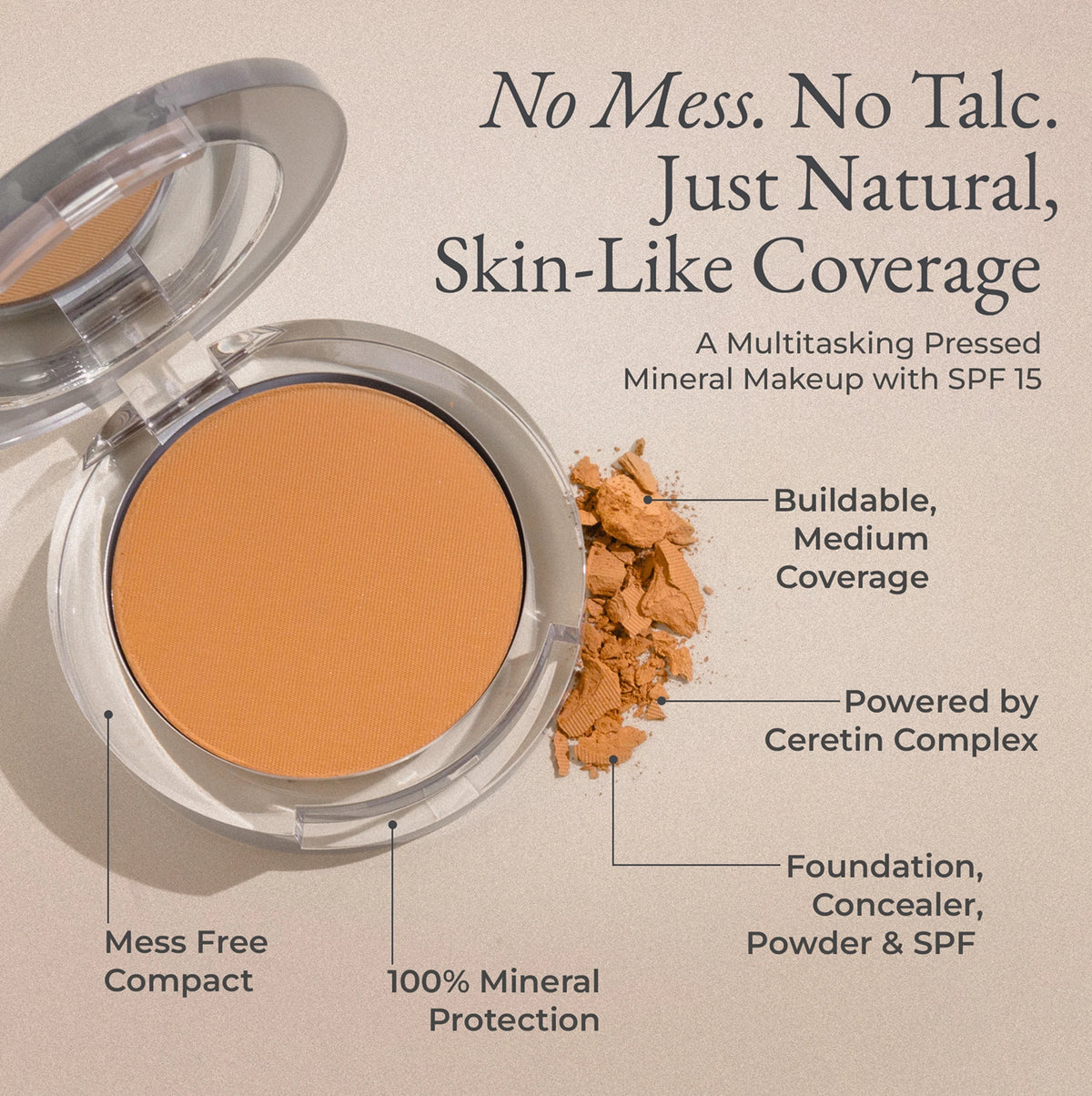 Benefits Overview - buildable, ceretin complex, 4-in-1, mess free, mineral protection