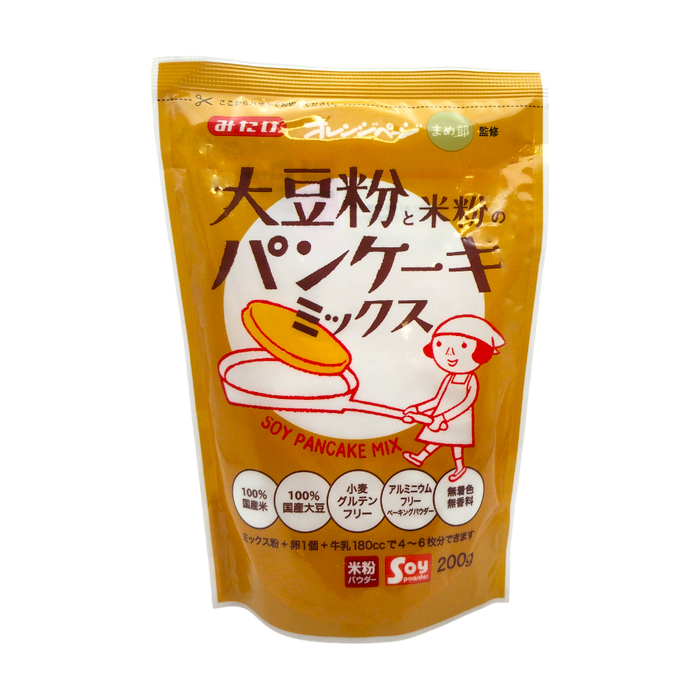 Mitake - Mélange pour pancakes à base de farine de soja et de riz 200g