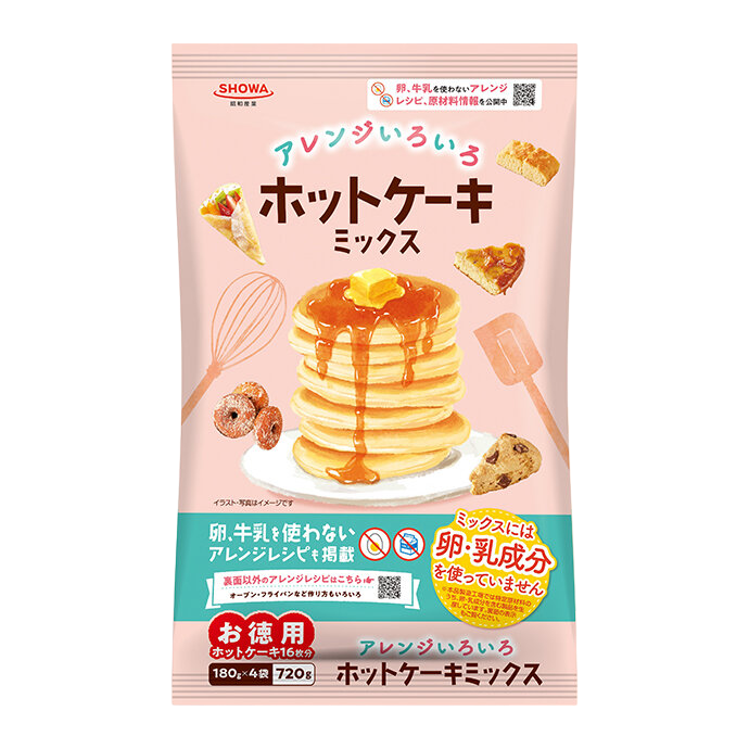 Showa - Sortiment der Mischung für Pfannkuchen 4x180g 