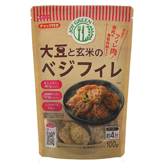Maisen – Gemüsefilets mit Soja und braunem Reis 100g