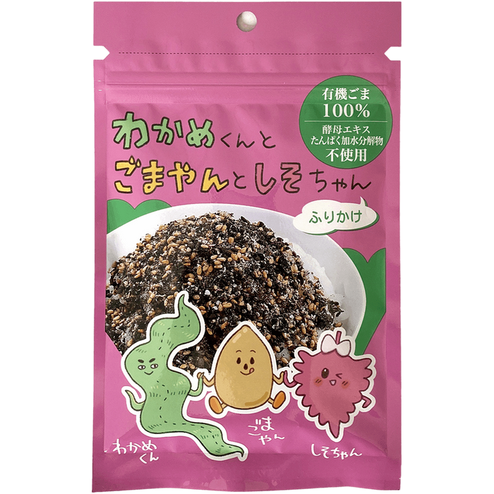 和田萬   -   わかめ君ごまやんしそちゃんふりかけ  30g