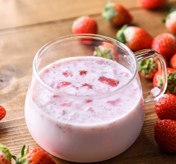 Azusacfoods - Préparation dessert aux morceaux de fraises 2x8g