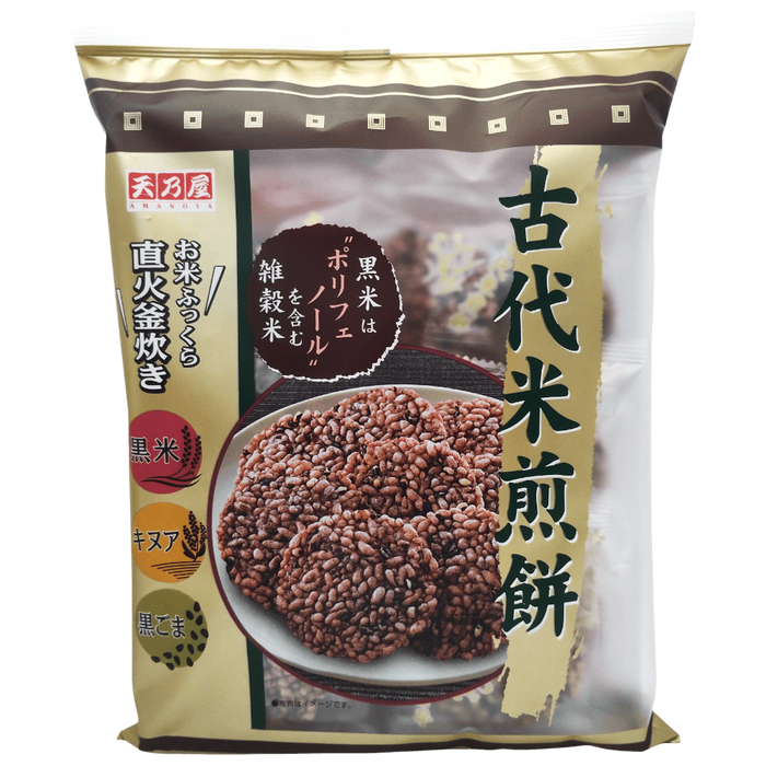 Voici la traduction en espagnol :  **Amanoya - Senbei de arroz antiguo 80g**