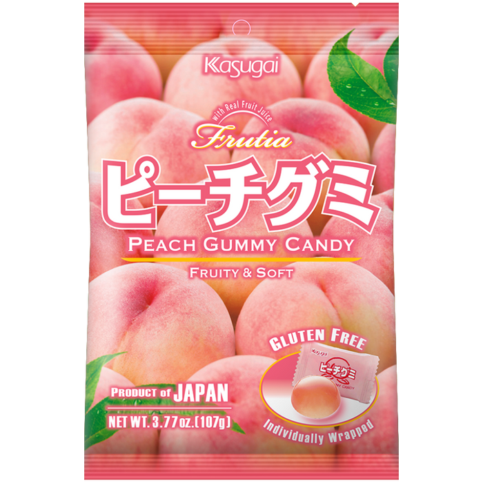 Kasugai - Caramelo gomoso con sabor a durazno 107g