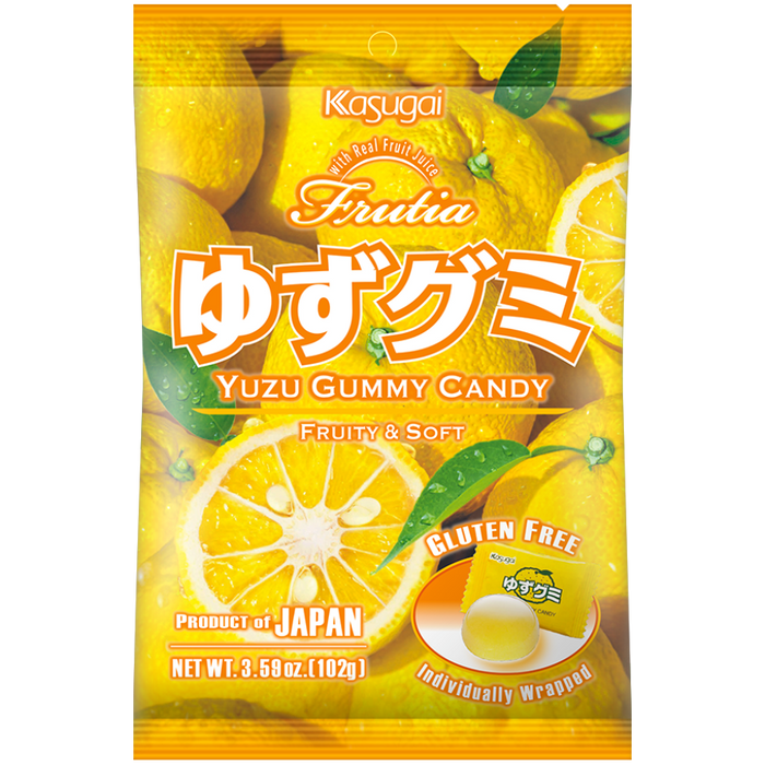 Kasugai - Yuzu-Geschmacks-Geleebonbons 102g