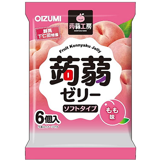 Konnyaku - Gelatina de konjac sabor a durazno 102g