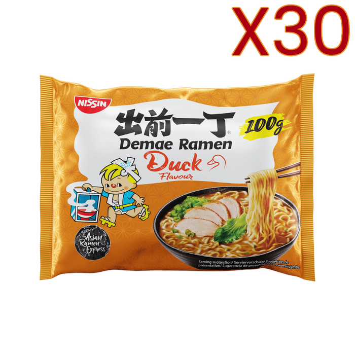 日清  デマエラーメン 鴨味 100g/500ml X30 BUNDLE