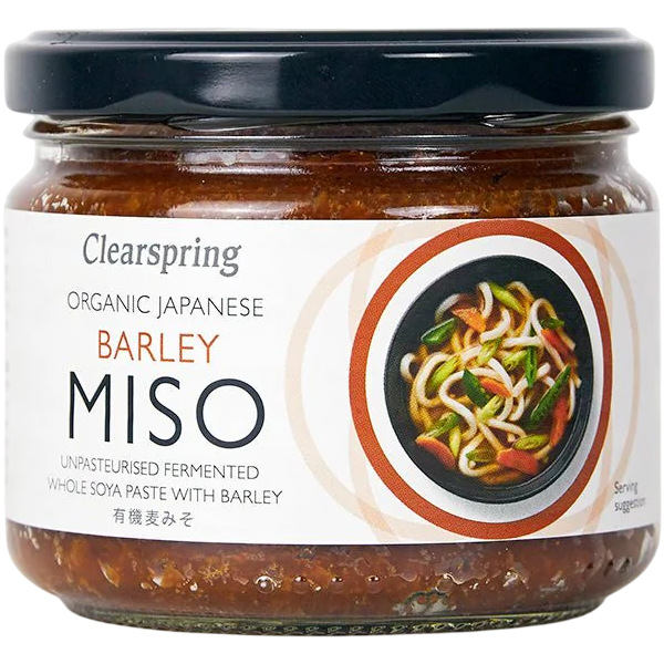 Clearspring - Pasta de miso de cebada sin pasteurizar 300g