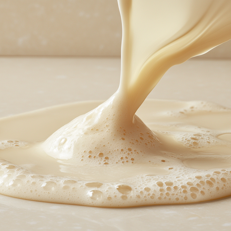 Ceretin Complex Ingredient - Liquid Pour against a light and warm beige background and surfuce.