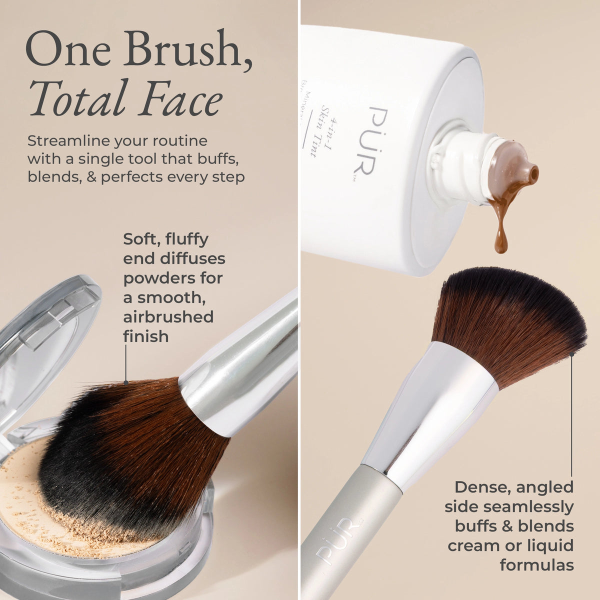 2-in-1 Foundation & Finishing Brush Value Description
