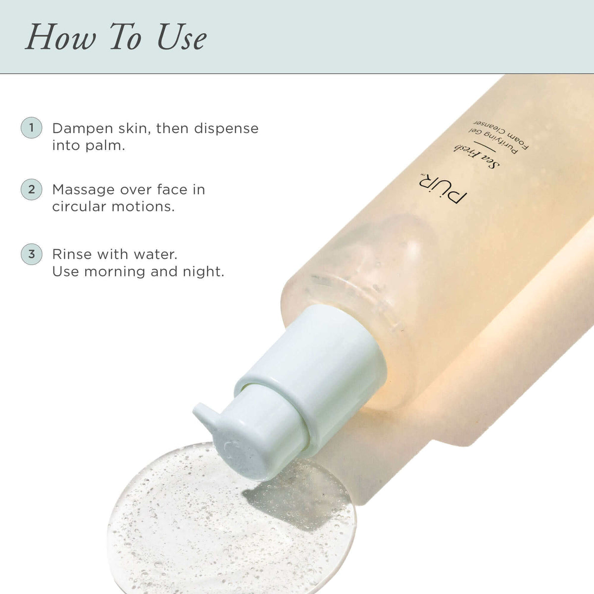 Sea Fresh Purifying Gel Foam Cleanser - PÜR Beauty