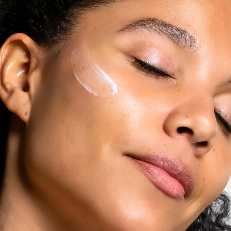 Get A Lift Firming Facial Cream - Close Up shot of model with medium-tan shade skin