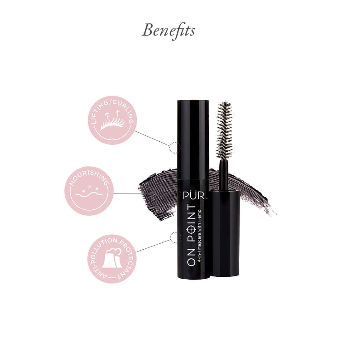 On Point Mascara with Hemp Mini - PÜR Beauty