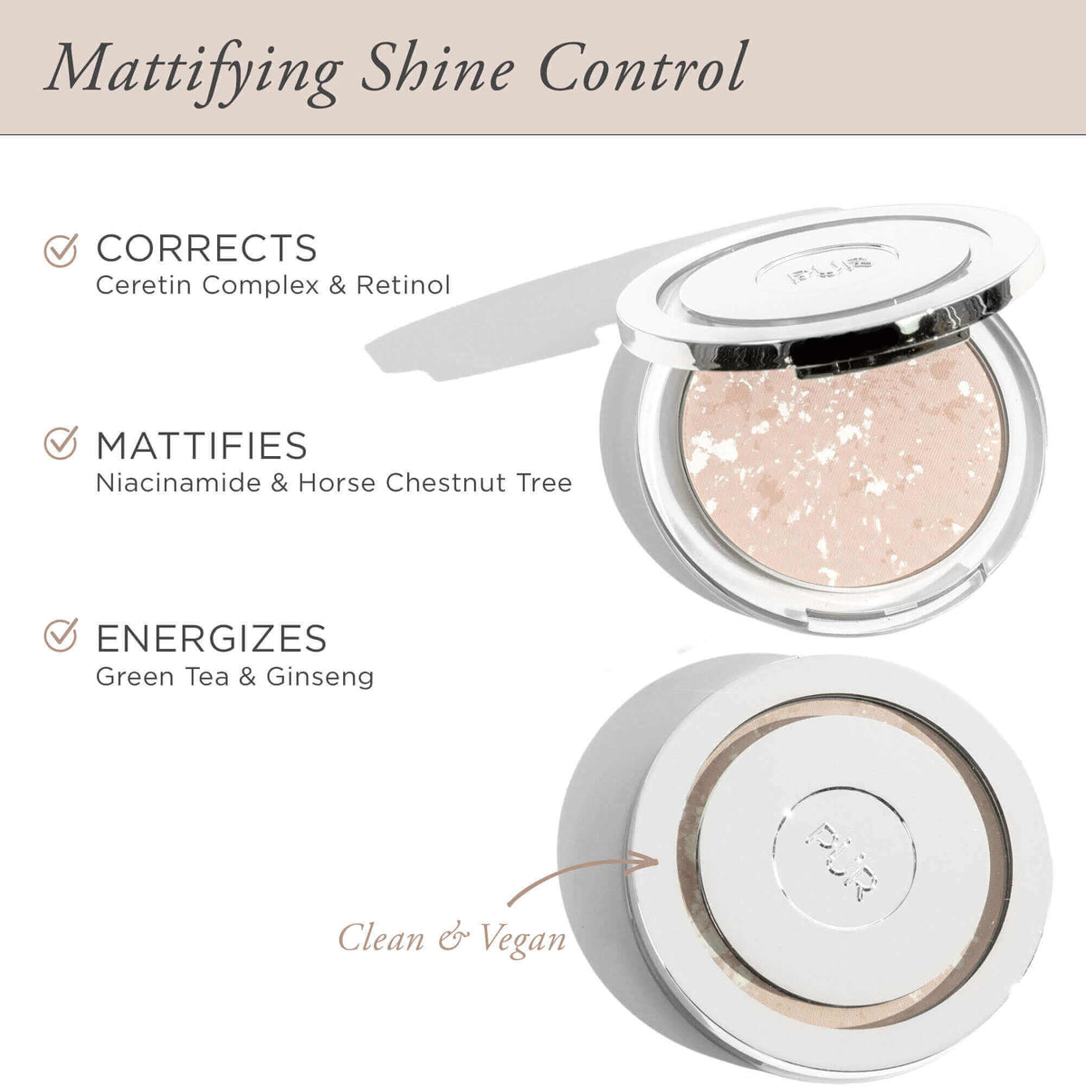 Skin Perfecting Powder Balancing Act Shine Control Powder - PÜR Beauty